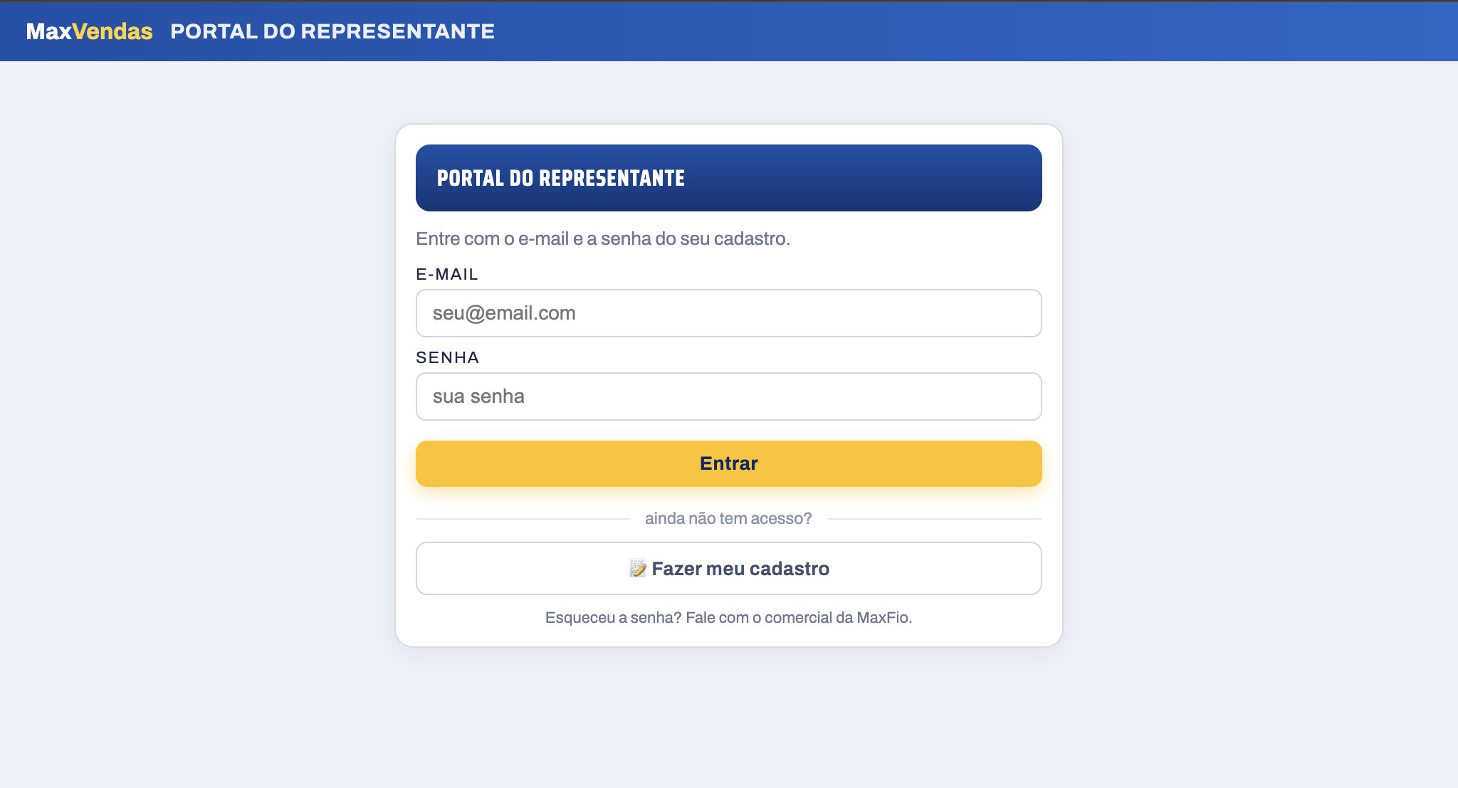 Portal de Representantes